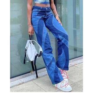 NWT Jaded London x Curly Fry Swirly Slouchy Boyfriend fit jeans BohoNovelity W24